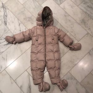 Burberry Baby Girl Snowsuit Pink 12M